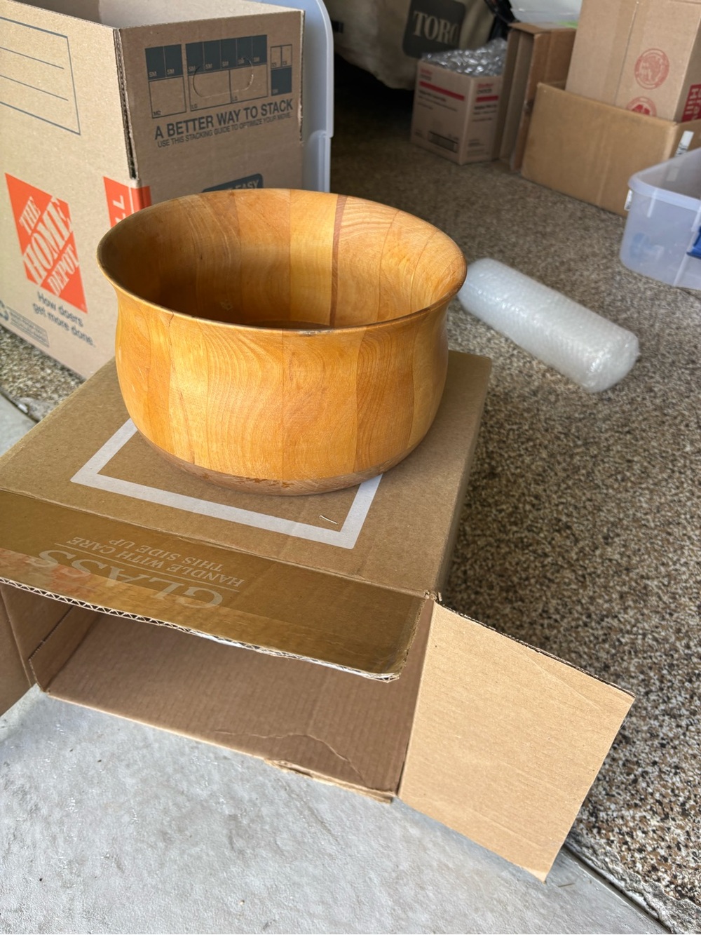 Williams Sonoma John McLeod Natural Wood Serving Bowl in Light Honey
